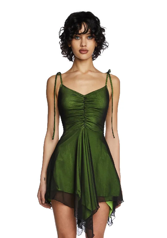 Keep Shining Mini Dress Trendy Button-Detail Mini Dress