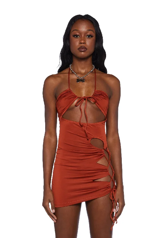 Knives Out Mini Dress Casual High-Waist Mini Dress