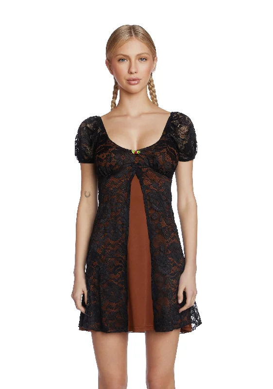 Let Your Hair Down Mini Dress Trendy Crossover Mini Dress