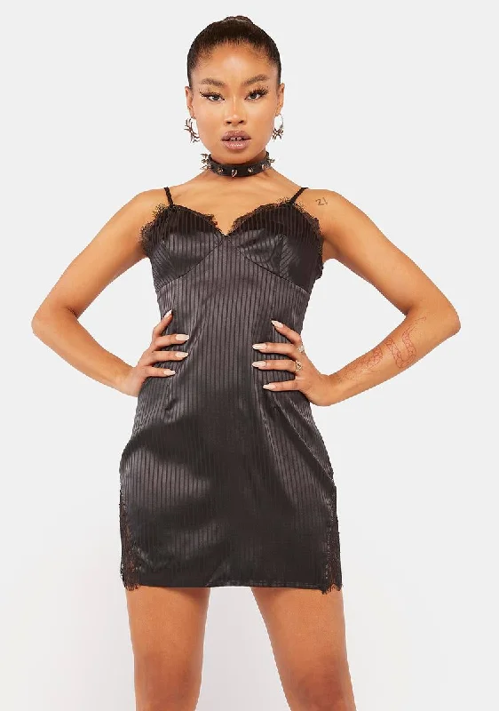 Most Like Satin Mini Dress Fashionable Party Mini Dress