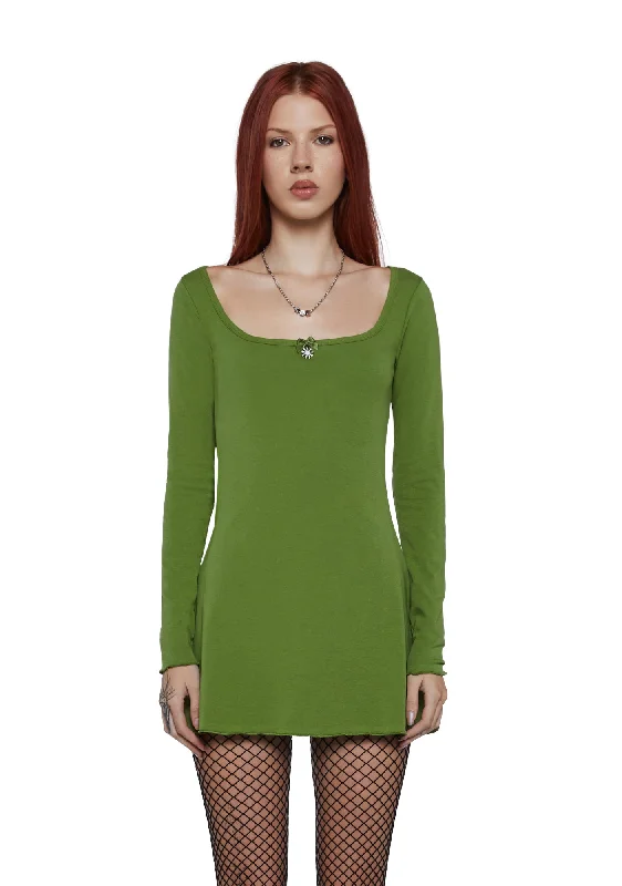 Not Nice Mini Dress Fashionable Polka Dot Mini Dress