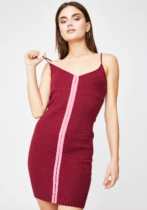 Paige Hook N' Eye Mini Dress Comfortable Zip-Up Mini Dress