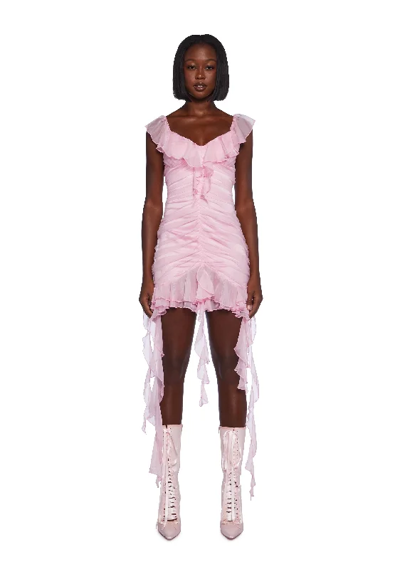 Romantic Mini Dress Trendy Tie-Dye Mini Dress