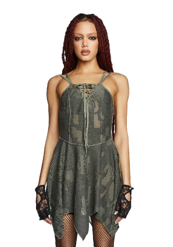 Soul Sacrifice Mini Dress Fashionable Mini Dress with Slits