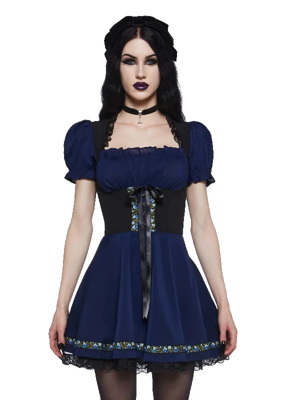 Spell A Song Underbust Mini Dress Trendy Off-Shoulder Dress Mini