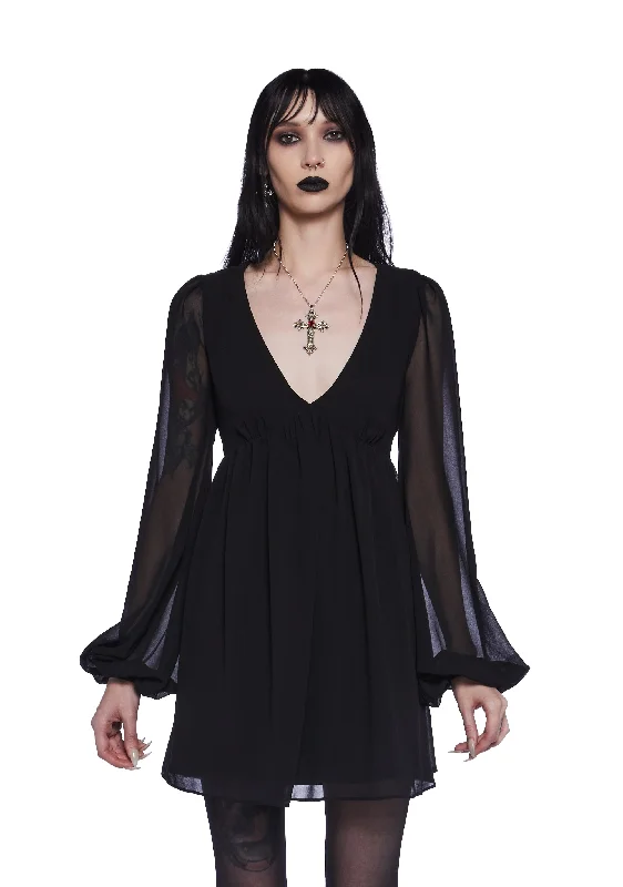 Witches N Wannabes Mini Dress Stylish Ruffle Mini Dress