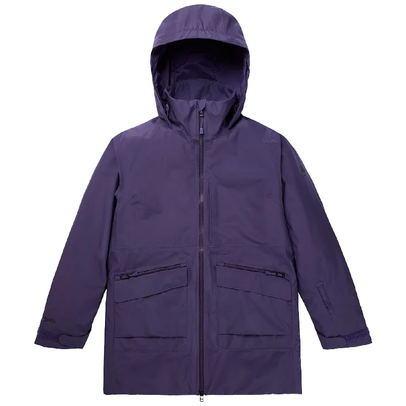 Burton Womens Gore-Tex Treeline Jacket 2023 Notch Collar Peter Pan Collar Cowl Neck