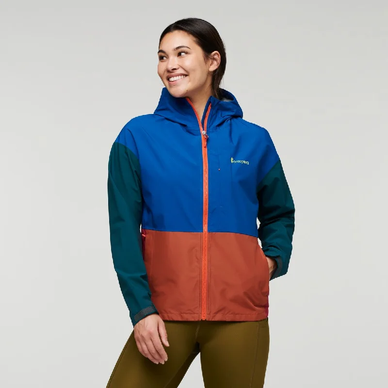 Cielo Rain Jacket - Womens Ribbed Jacket Pleated Jacket Ruffled Jacket