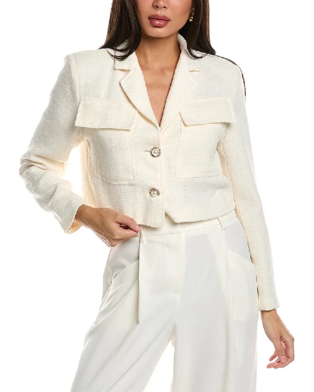 Gracia Tweed Crop Jacket Striped Jacket Polka Dot Jacket Floral Jacket