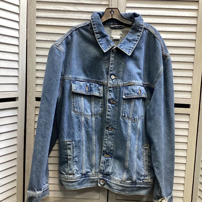 Jacket Denim By Calvin Klein In Blue Denim, Size: Xl One-Shoulder Jacket Off-the-Shoulder Jacket Asymmetrical Jacket Jacket Denim By Calvin Klein In Blue Denim, Size: Xl One-Shoulder Jacket Off-the-Shoulder Jacket Asymmetrical Jacket