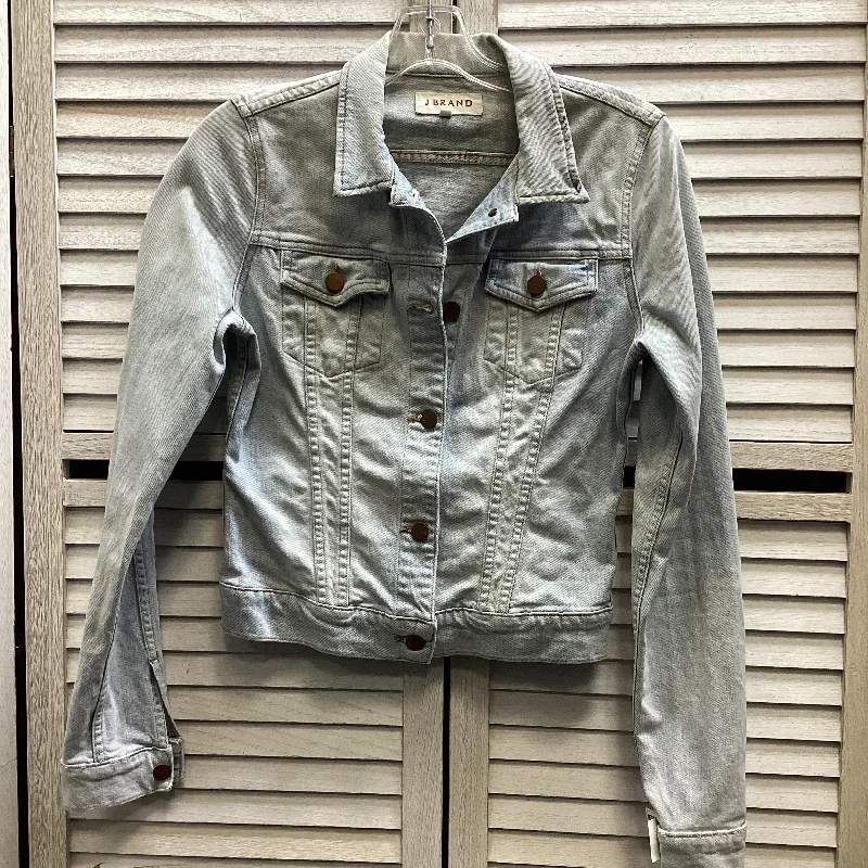 Jacket Denim By J Brand In Blue Denim, Size: S Zippered Jacket Buttoned Jacket Snapped Jacket Jacket Denim By J Brand In Blue Denim, Size: S Zippered Jacket Buttoned Jacket Snapped Jacket