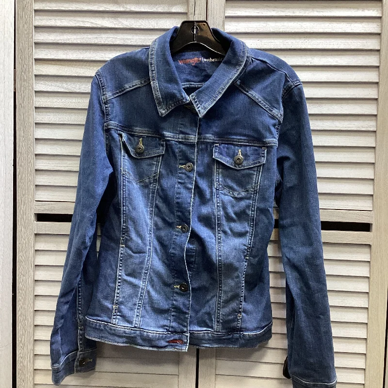 Jacket Denim By Wrangler In Blue Denim, Size: Xl Elasticated Jacket Padded Jacket Insulated Jacket Jacket Denim By Wrangler In Blue Denim, Size: Xl Elasticated Jacket Padded Jacket Insulated Jacket