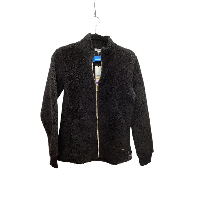 Jacket Faux Fur & Sherpa By Calvin Klein In Black, Size: S Knit Fabric Woven Fabric Fleece Fabric Jacket Faux Fur & Sherpa By Calvin Klein In Black, Size: S Knit Fabric Woven Fabric Fleece Fabric