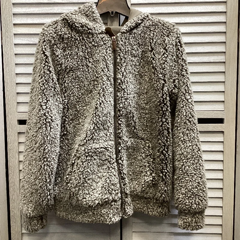 Jacket Faux Fur & Sherpa By Kori America In Grey, Size: S Nylon Jacket Polyester Jacket Spandex Jacket Jacket Faux Fur & Sherpa By Kori America In Grey, Size: S Nylon Jacket Polyester Jacket Spandex Jacket