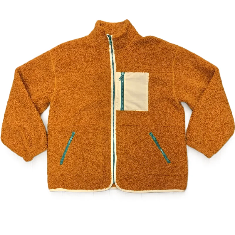 Jacket Faux Fur & Sherpa By Universal Thread In Orange, Size: M Elasticated Jacket Padded Jacket Insulated Jacket Jacket Faux Fur & Sherpa By Universal Thread In Orange, Size: M Elasticated Jacket Padded Jacket Insulated Jacket