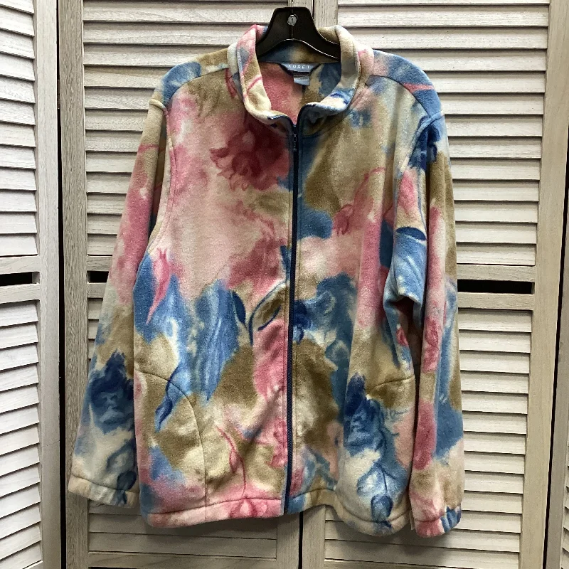 Jacket Fleece By Koret In Multi-colored, Size: Xl Striped Jacket Polka Dot Jacket Floral Jacket Jacket Fleece By Koret In Multi-colored, Size: Xl Striped Jacket Polka Dot Jacket Floral Jacket