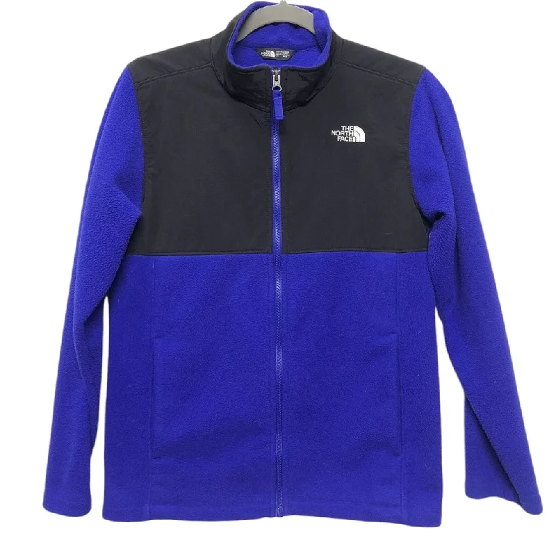Jacket Fleece By The North Face In Blue, Size: S Denim Fabric Leather Fabric Suede Fabric Jacket Fleece By The North Face In Blue, Size: S Denim Fabric Leather Fabric Suede Fabric