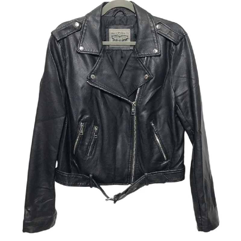 Jacket Moto By Levis In Black, Size: L Hooded Jacket Caped Jacket Shawl Collar Jacket Jacket Moto By Levis In Black, Size: L Hooded Jacket Caped Jacket Shawl Collar Jacket