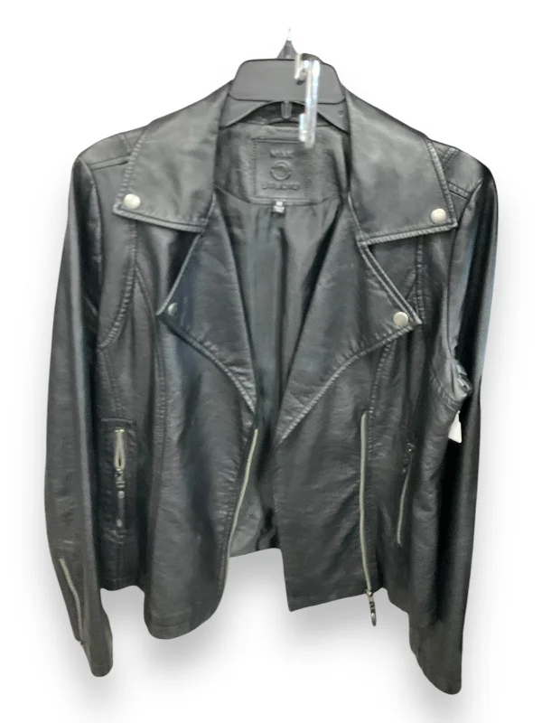 Jacket Moto By Max Studio In Black, Size: M Knit Jacket Woven Jacket Fleece Jacket