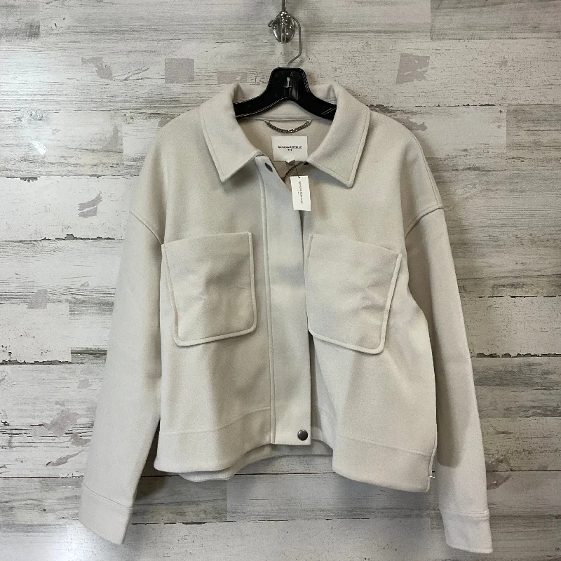 Jacket Other By Banana Republic In Cream, Size: M Jersey Jacket Tulle Jacket Batik Jacket Jacket Other By Banana Republic In Cream, Size: M Jersey Jacket Tulle Jacket Batik Jacket