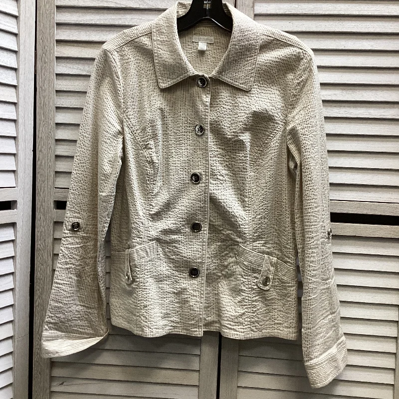 Jacket Other By Charter Club In Tan, Size: L Satin Jacket Silk Jacket Chiffon Jacket Jacket Other By Charter Club In Tan, Size: L Satin Jacket Silk Jacket Chiffon Jacket