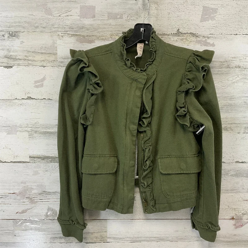 Jacket Other By Dolan Left Coast In Green, Size: Xs Tiered Jacket Buttoned Jacket Zippered Jacket Jacket Other By Dolan Left Coast In Green, Size: Xs Tiered Jacket Buttoned Jacket Zippered Jacket