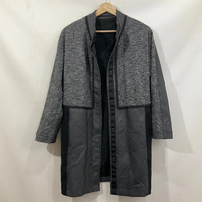 Jacket Other By Lululemon In Grey, Size: 6 Zip Front Button Front Snap Front