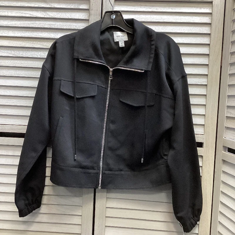 Jacket Other By Nine West In Black, Size: S Ribbed Jacket Pleated Jacket Ruffled Jacket Jacket Other By Nine West In Black, Size: S Ribbed Jacket Pleated Jacket Ruffled Jacket