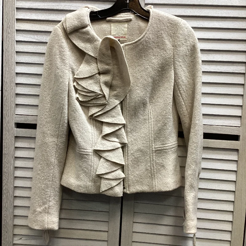 Jacket Other By Rebecca Taylor In Tan, Size: 8 Faux Fur Fabric Real Fur Fabric Shearling Fabric Jacket Other By Rebecca Taylor In Tan, Size: 8 Faux Fur Fabric Real Fur Fabric Shearling Fabric