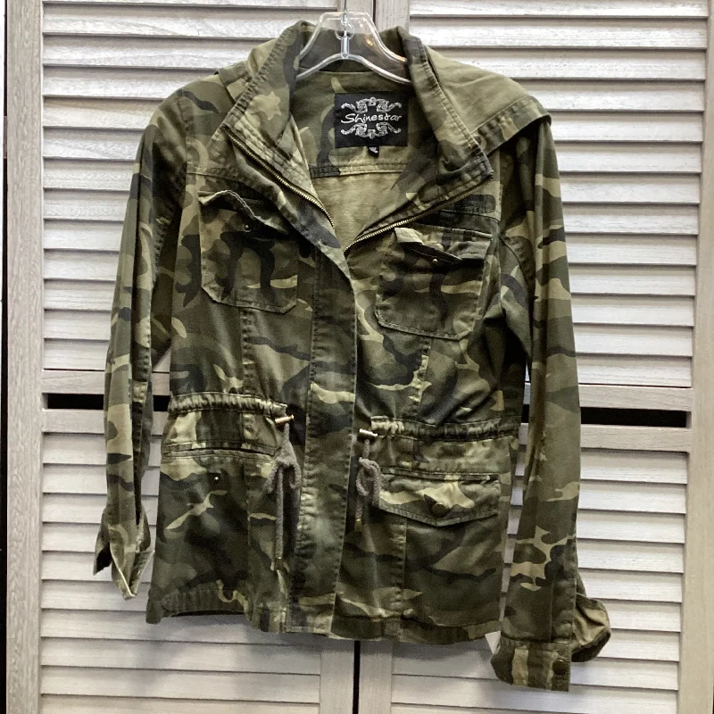 Jacket Other By Shinestar In Green, Size: M Notch Collar Peter Pan Collar Cowl Neck Jacket Other By Shinestar In Green, Size: M Notch Collar Peter Pan Collar Cowl Neck