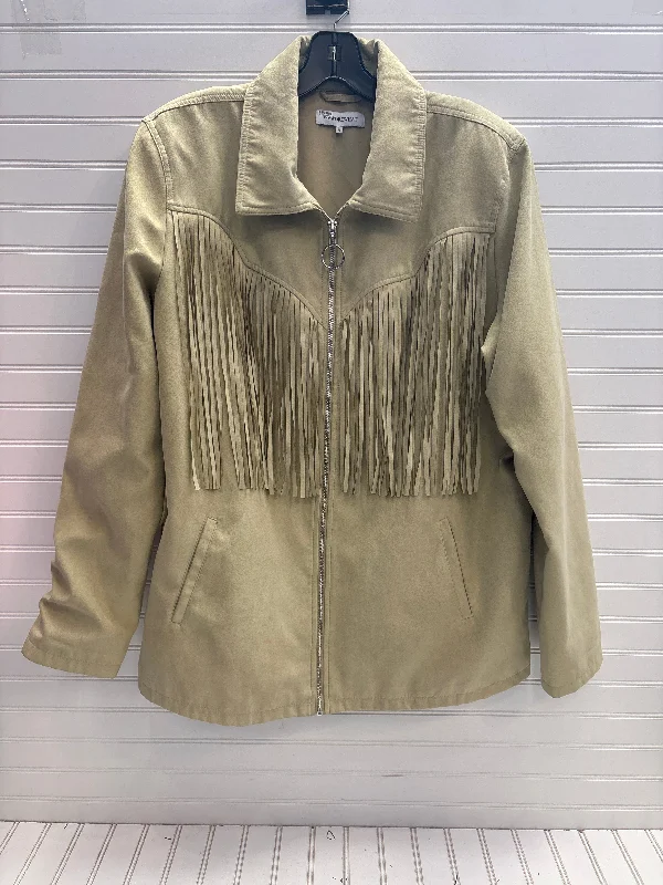 Jacket Other By We Wore What In Beige, Size: Xl Fleece Fabric Down Fabric Feather Fabric Jacket Other By We Wore What In Beige, Size: Xl Fleece Fabric Down Fabric Feather Fabric