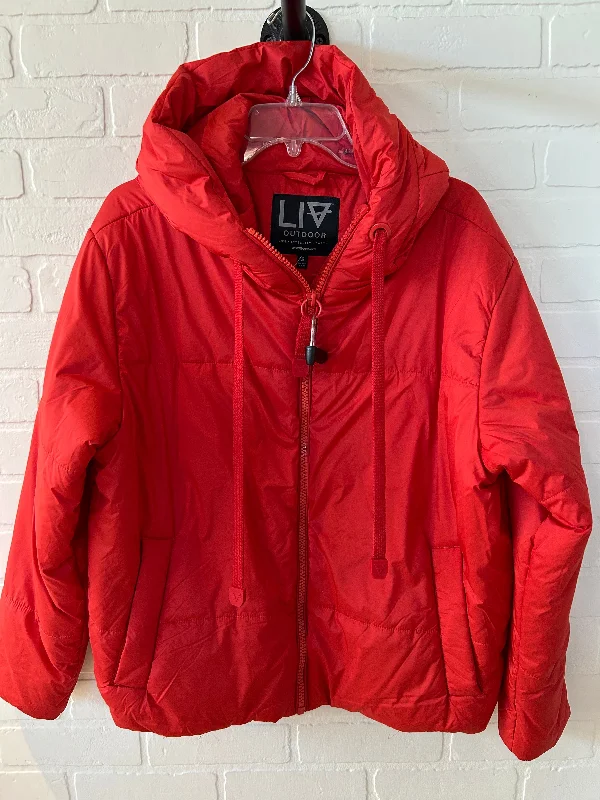 Jacket Puffer & Quilted By Cmc In Orange, Size: S Oversized Jacket Tailored Jacket Straight Jacket Jacket Puffer & Quilted By Cmc In Orange, Size: S Oversized Jacket Tailored Jacket Straight Jacket