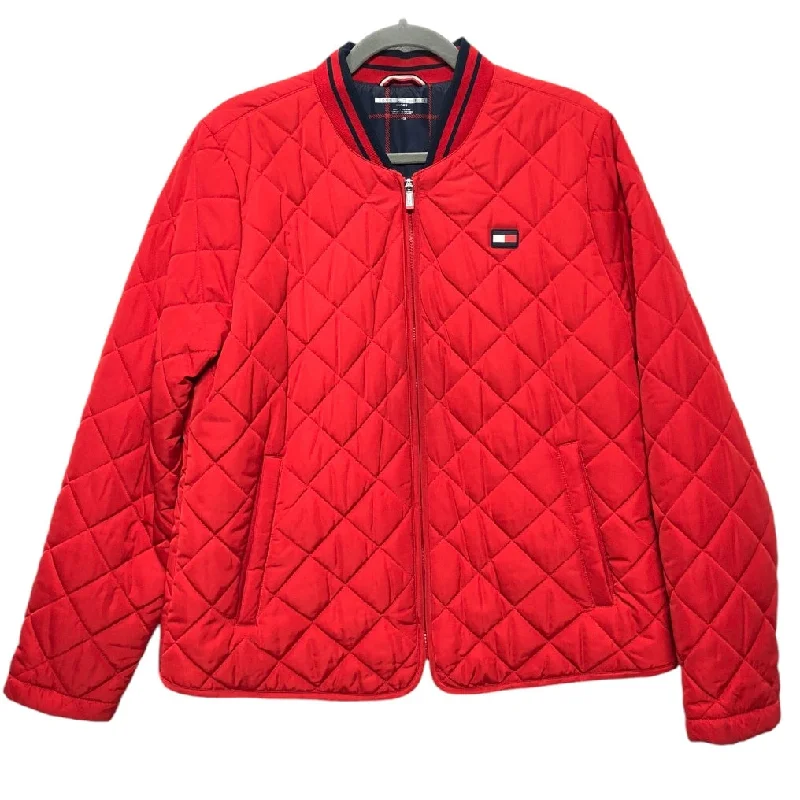 Jacket Puffer & Quilted By Tommy Hilfiger In Red, Size: L Zippered Jacket Buttoned Jacket Snapped Jacket Jacket Puffer & Quilted By Tommy Hilfiger In Red, Size: L Zippered Jacket Buttoned Jacket Snapped Jacket