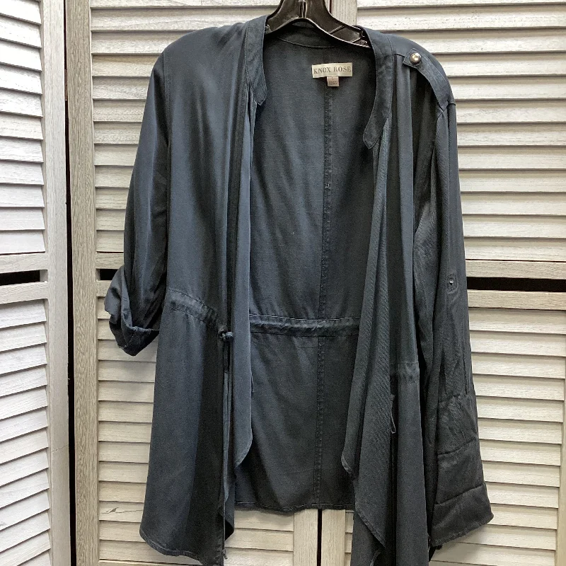 Jacket Shirt By Knox Rose In Grey, Size: L V-Neck Jacket Boat Neck Jacket Square Neck Jacket Jacket Shirt By Knox Rose In Grey, Size: L V-Neck Jacket Boat Neck Jacket Square Neck Jacket