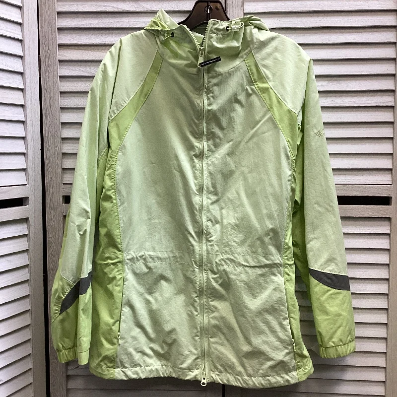 Jacket Windbreaker By Columbia In Green, Size: L Wool Jacket Cashmere Jacket Tweed Jacket Jacket Windbreaker By Columbia In Green, Size: L Wool Jacket Cashmere Jacket Tweed Jacket
