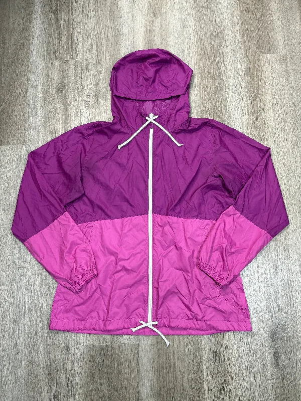 Jacket Windbreaker By Columbia In Purple, Size: L Print Jacket Jacquard Jacket Embroidered Jacket Jacket Windbreaker By Columbia In Purple, Size: L Print Jacket Jacquard Jacket Embroidered Jacket
