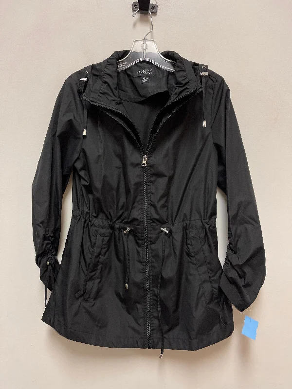 Jacket Windbreaker By Jones And Co In Black, Size: S Fitted Jacket Loose Jacket Oversized Jacket Jacket Windbreaker By Jones And Co In Black, Size: S Fitted Jacket Loose Jacket Oversized Jacket