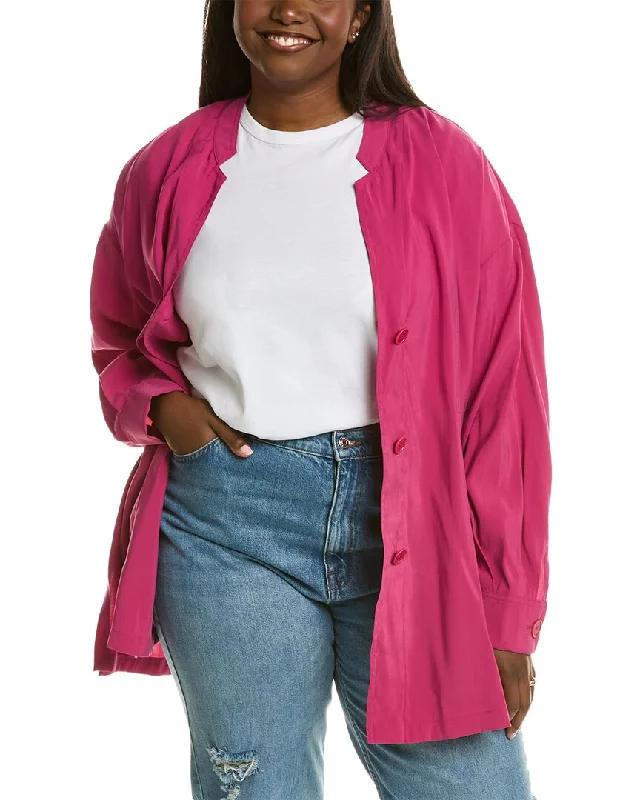 Marina Rinaldi Foresta Jacket Zippered Jacket Buttoned Jacket Snapped Jacket