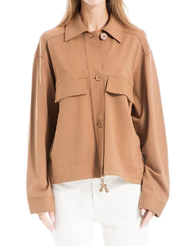 Max Studio Short Ponte Jacket Ribbed Jacket Pleated Jacket Ruffled Jacket
