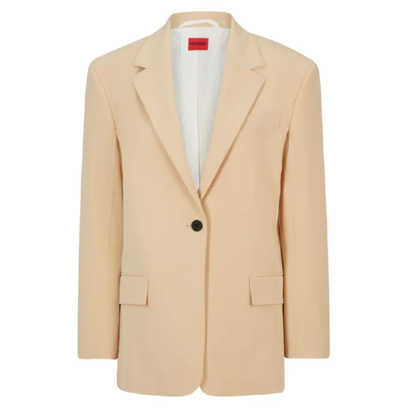Oversize-fit jacket in stretch fabric with single button Print Jacket Jacquard Jacket Patchwork Jacket Oversize-fit jacket in stretch fabric with single button Print Jacket Jacquard Jacket Patchwork Jacket