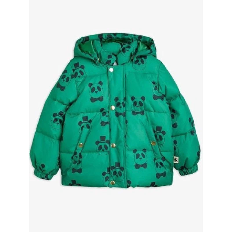 Panda Green Puffer Jacket Jersey Jacket Tulle Jacket Batik Jacket