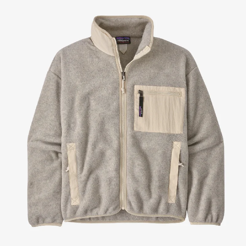 Women's Synchilla Fleece Jacket - Oatmeal Heather/Natural Anorak Shell Jacket Lightweight Jacket Women's Synchilla Fleece Jacket - Oatmeal Heather/Natural Anorak Shell Jacket Lightweight Jacket