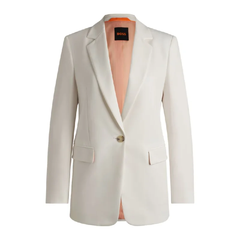 Single-breasted jacket in stretch fabric Elasticated Jacket Padded Jacket Insulated Jacket Single-breasted jacket in stretch fabric Elasticated Jacket Padded Jacket Insulated Jacket