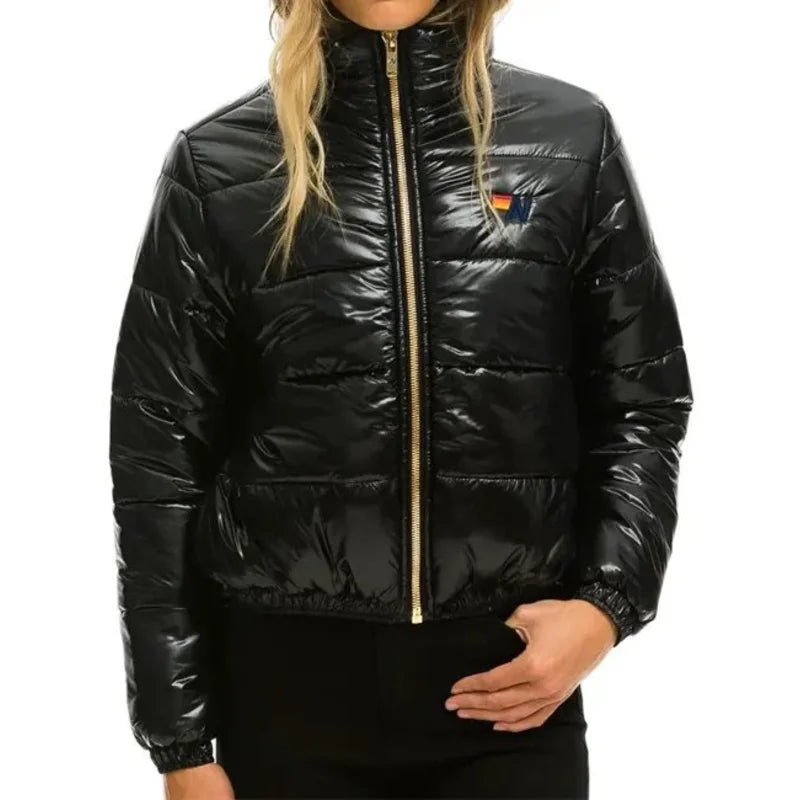 Sunburst Apres Prachute Puffer Jacket Wool Fabric Cashmere Fabric Tweed Fabric