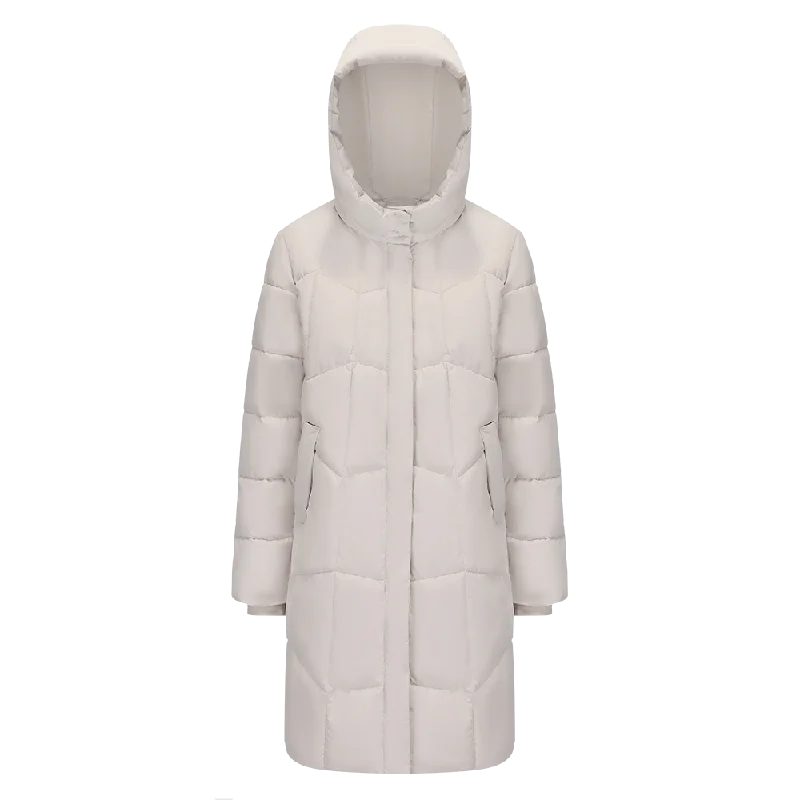Women's Mid-Length Hoodie Padded Jacket Fleece Jacket Down Jacket Feather Jacket