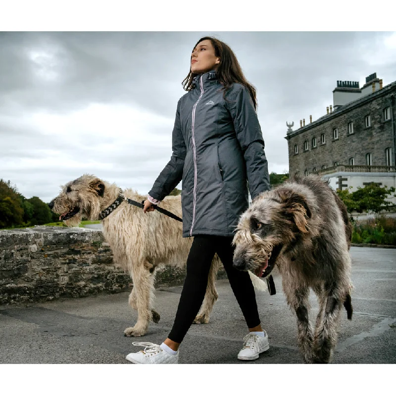 Women's Killybegs Padded Rain Jacket Hooded Jacket Caped Jacket Shawl Collar Jacket