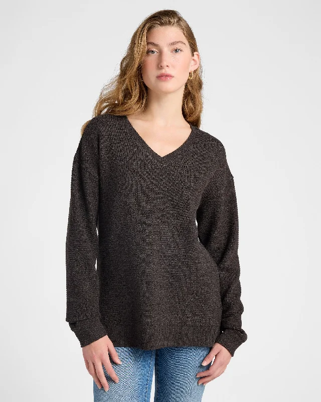 Adelynn Sweater Top Mesh Sweater Canvas Denim