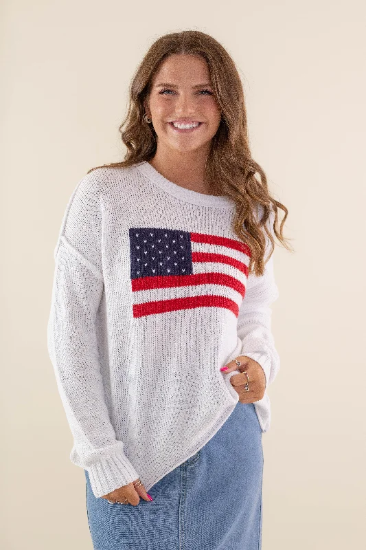 All American Sweater-White Notch Collar Peter Pan Collar Cowl Neck