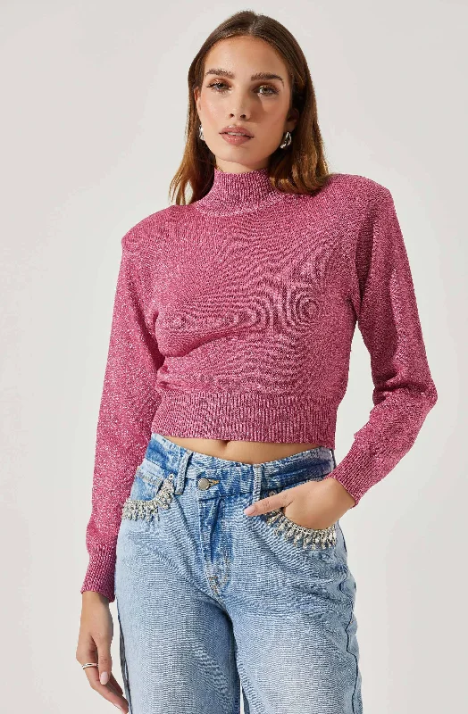 Arla Turtleneck Sweater Terry Terry Cloth Terry Knit