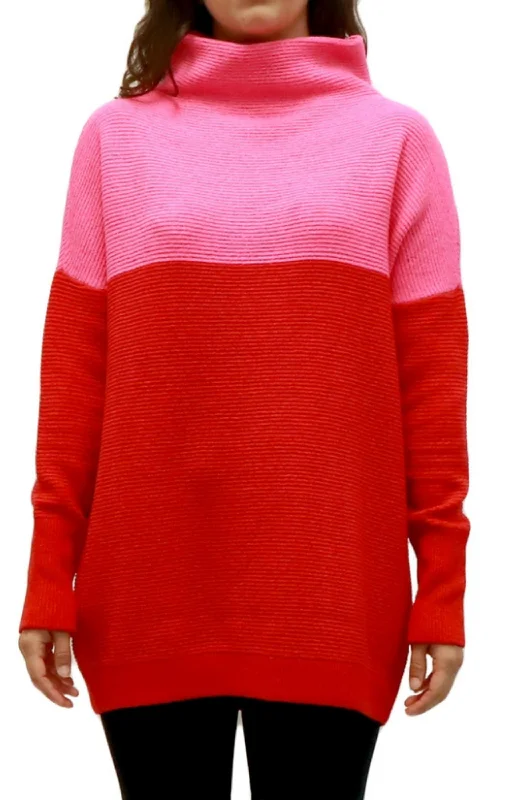 Colorblock Sweater Machine Wash Dry Clean Hand Wash